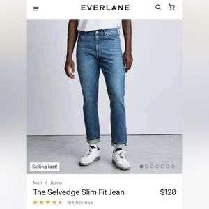 The Selvedge Slim Fit Jean Everlane Men’s 33 x 30